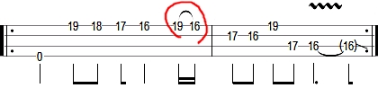 metallica for whom the bell tolls bass tab intro